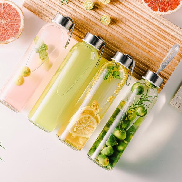 High Quality Wholesale High Borosilicate Glass Drinking Water Bottle With