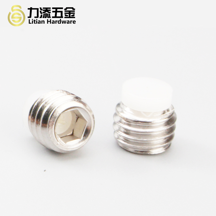 DIN915 M4 Stainless Steel Screws With Nylon Tip Grade 10.9 Spheroidizing