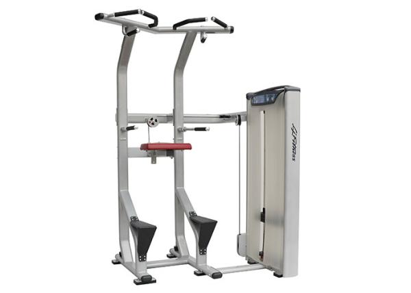 Indoor Assisted Chin Dip Machine Pneumatic Seat Structure Bodybuilding Eco
