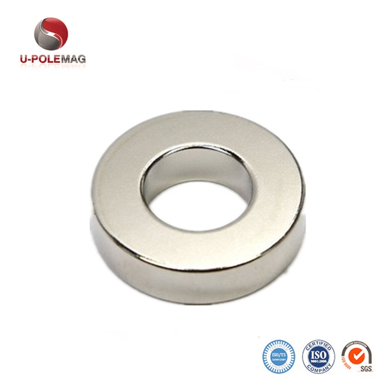 Ni-Cu-Ni Coating Grade N52 NdFeb Permanent Large Ring Neodymium Magnet for Industrial