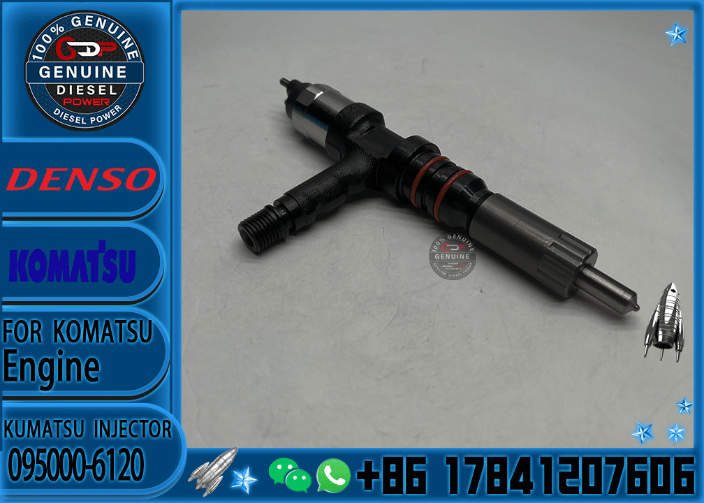 Car Assembly Injector Engine excavator 6261-11-3100 095000-6120 Fuel Injectors 095000-6120