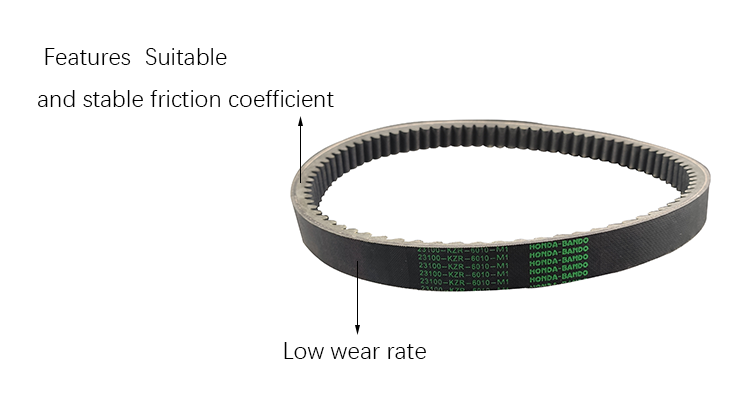 Motorcycle Parts Drive Strap with High Durability Rubber from Manufacturing Plant