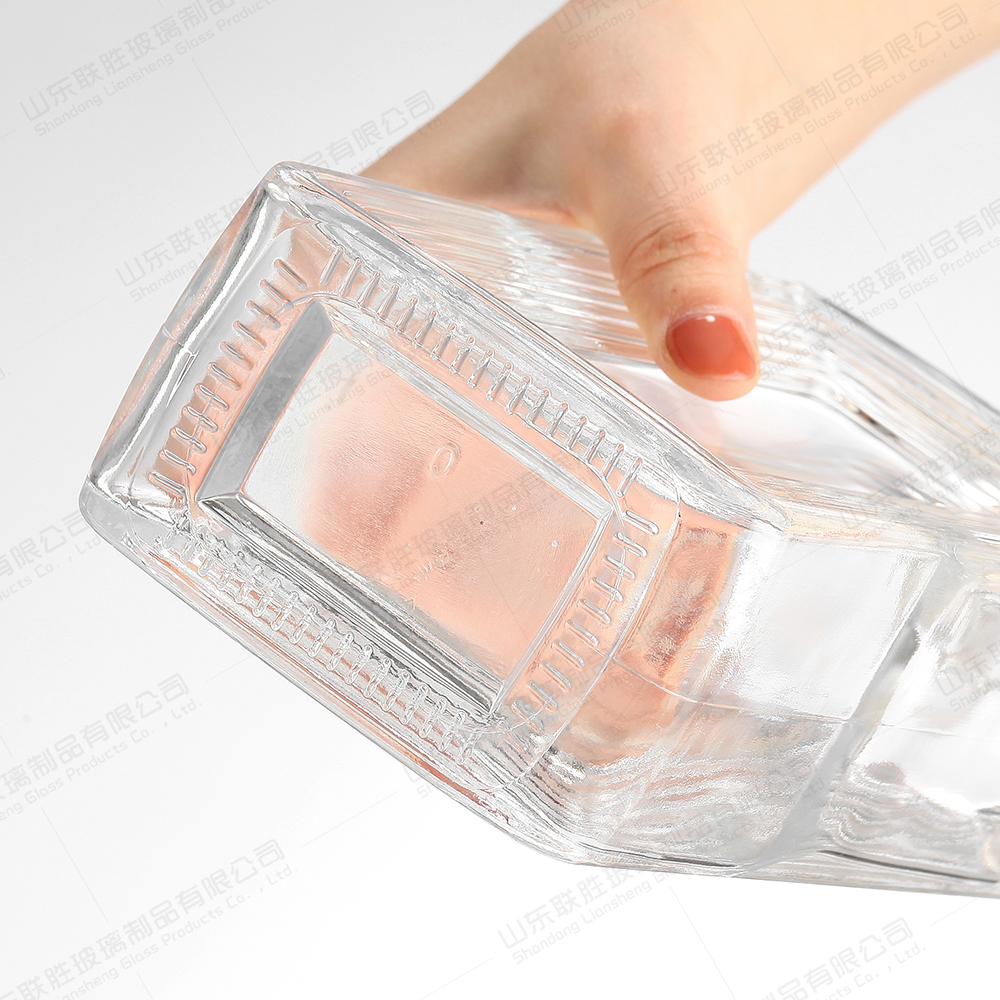 Glass Bottles For Beverage Customized Color Tequila Rum Gin Bottles