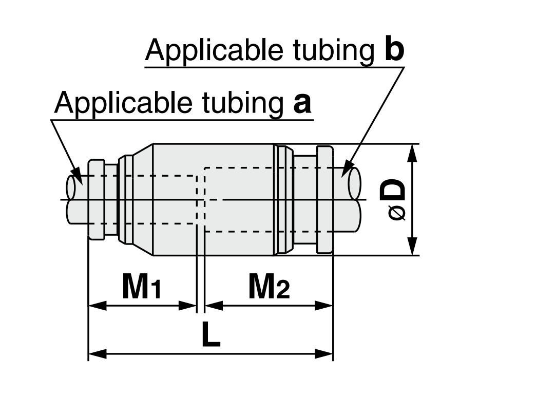 KQG2H10-12 Pneumatic Pipe Fittings 19mm SMC Pneumatic Fittings