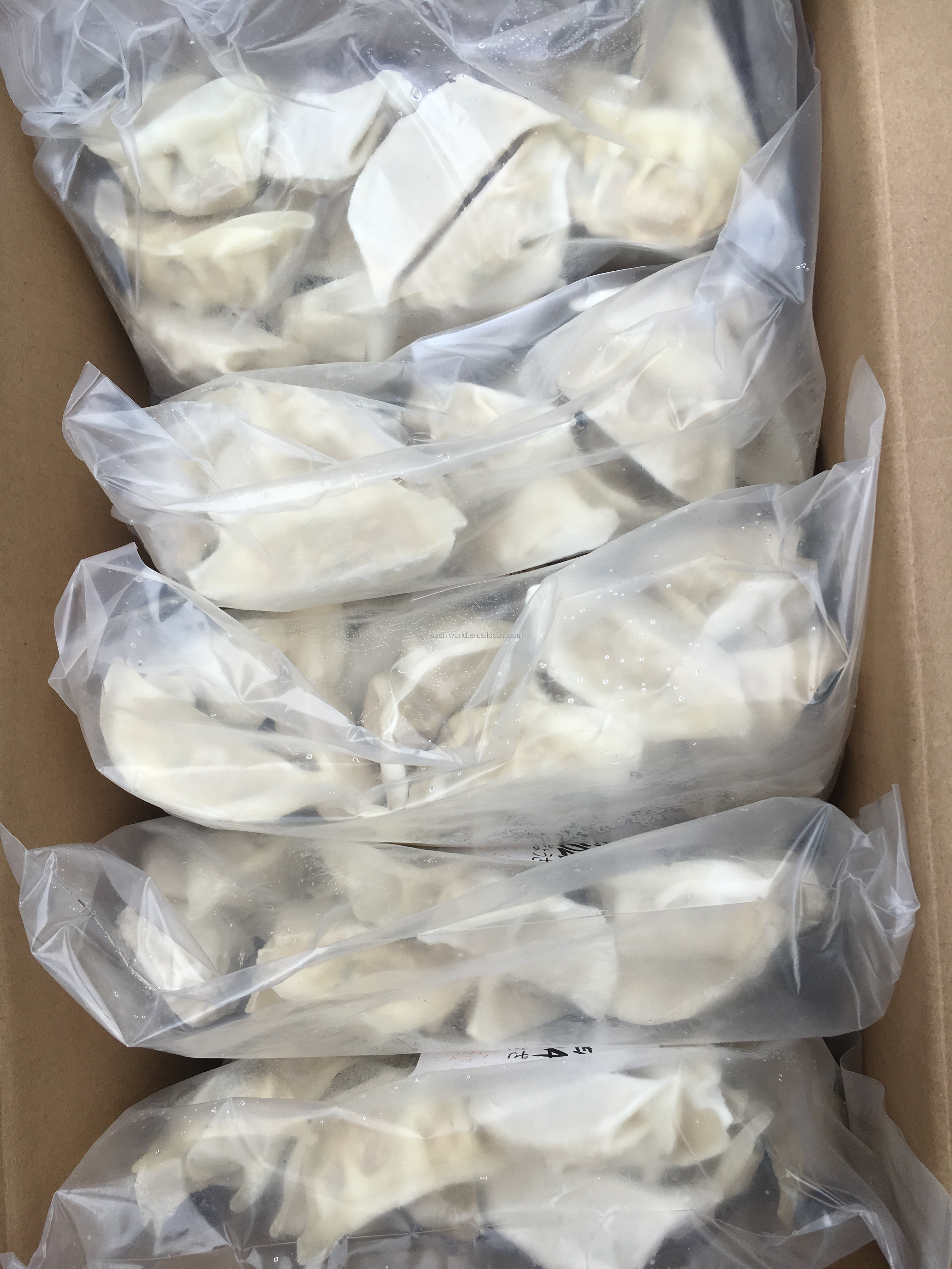 0% Alcohol Content Frozen Dumplings Hot Japan Sushi with Shrimp Chicken and Vegetables