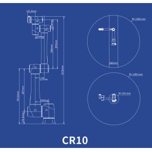 1300mm Range Cooperative Robot 6 Axis For Welding Machines