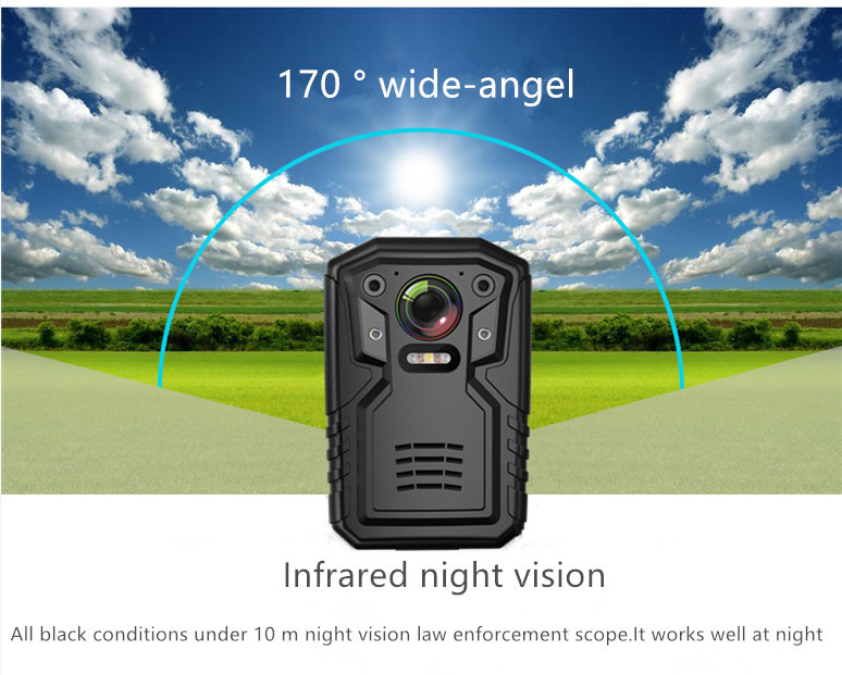 32GB Ambarella A12 Chip Body Worn Camera GPS Infrared Night Vision Portable Bodycam