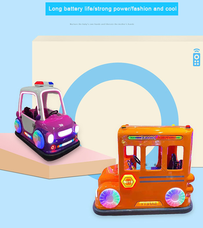 300KG Load 2 Crew Kids Bumper Car Speed 10KM/H