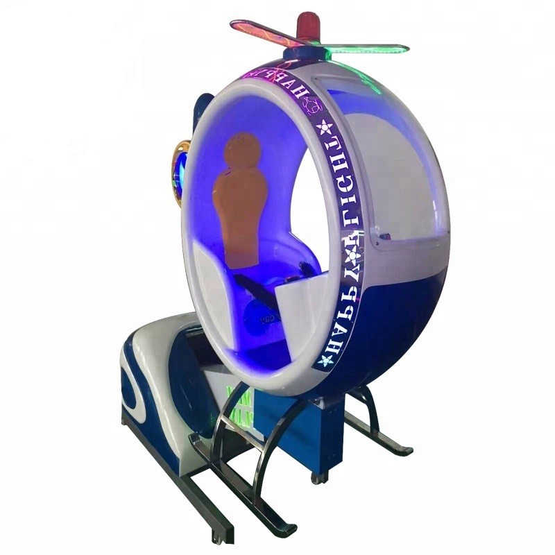 Happy Flight Kiddie Airplane Ride / Helicopter Rides For Children