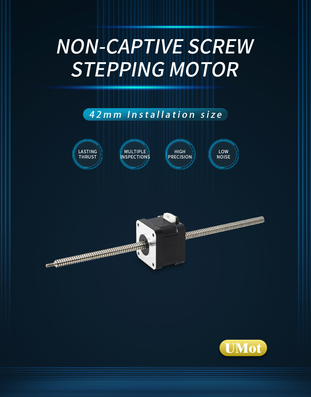 Micro Non Captive Linear Stepper Motor For Spraying Equipment Hybrid Screw lead 2/4/8mm