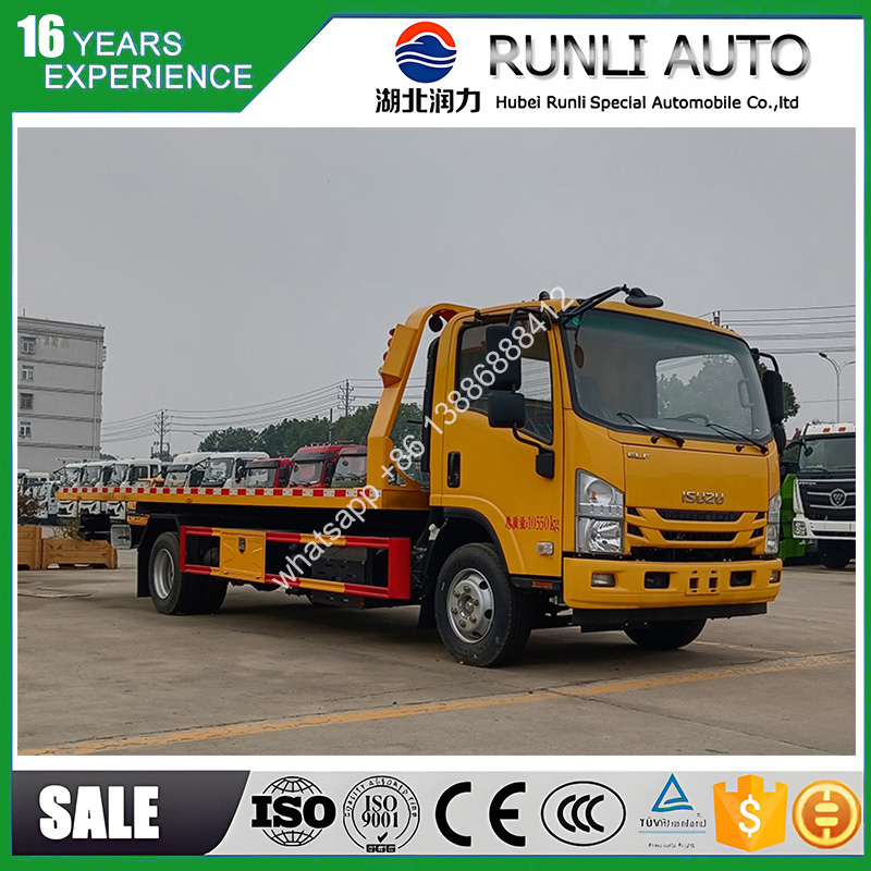 China ISUZU 4*2 Multi-Function Flatbed Recovery Vehicle ,Towing, Salvage, Logistics , 1 Truck for 3 Needs