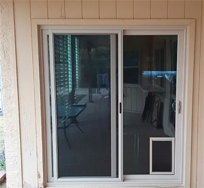 Commercial Glass Door With ≤2.1 Heat Insulation Coefficient From Aluminium Sliding Doors