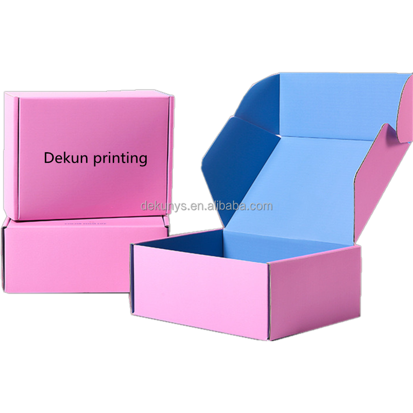 Corrugated Paper Flat Packed Custom Mailer Boxes Packaging