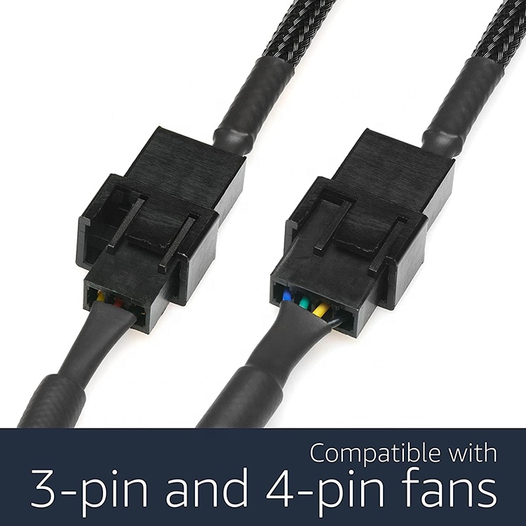 12V Step UP Boost USB to 3 Pin 4pin PWM PC Fan ON OFF Switch Power Adapter Cable