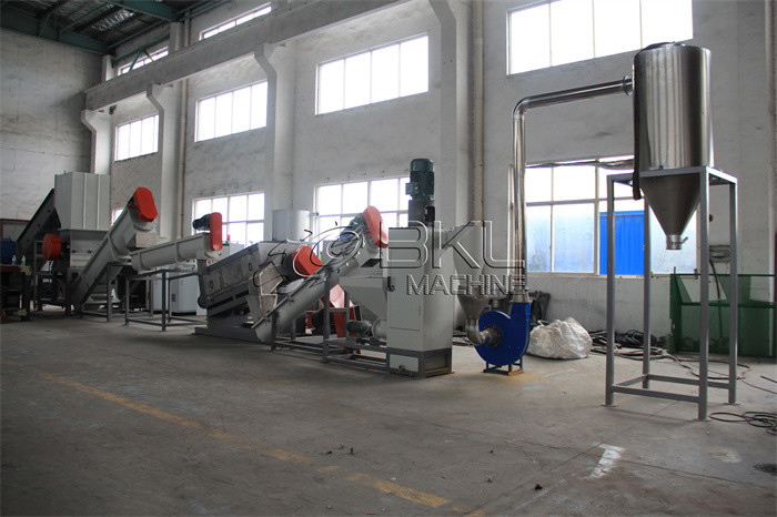 PE PP Plastic Recycling Equipment Crushing Washing Drying