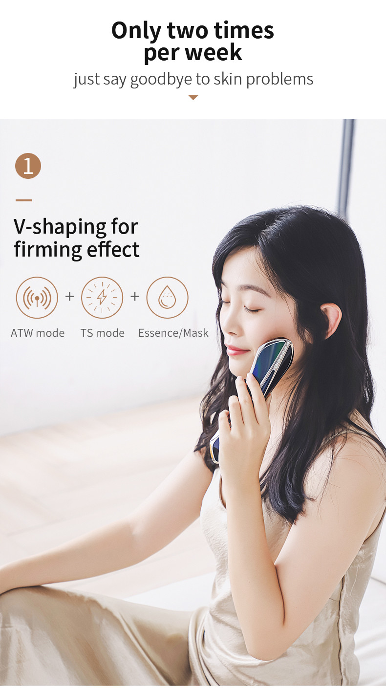 Anti Aging 4 Gears 15minutes Handheld Led Facial Light