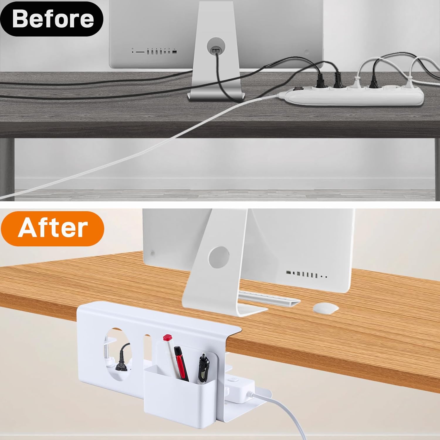 Under Desk Cable Management Tray Office Organizer Cable Raceway Desk Cable Organizer