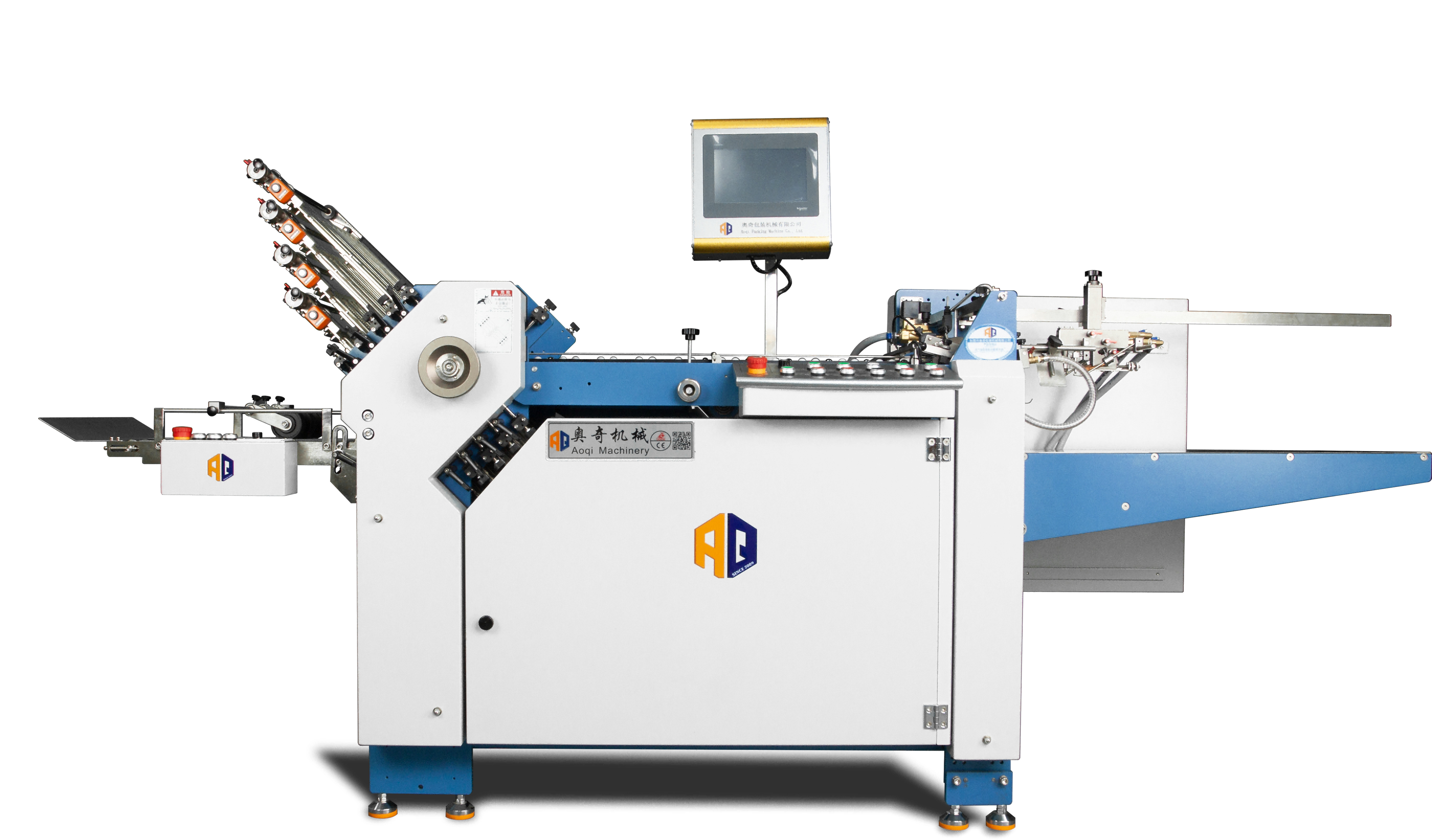 8 Buckle Plates Paper Folding Machine Automatic Width 480mm With Double Sheet Detection