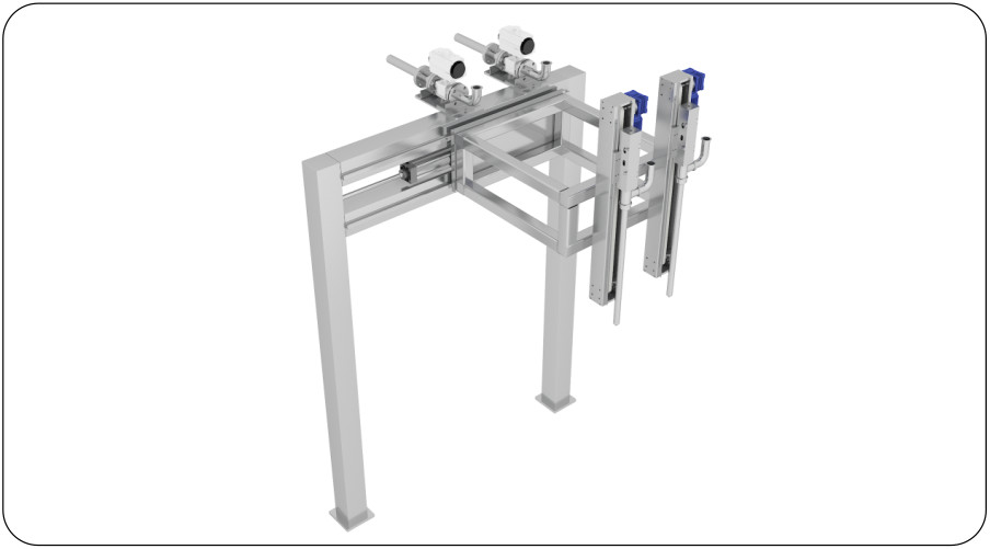 Agrochemical Formulation 1000L Ton Drum Filling Machine Double Head Switching