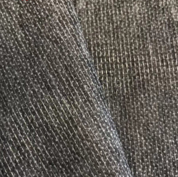 Satin Fabric Double Dot Stitch Bond Interfacing Fusible Lining for Garment Accessory