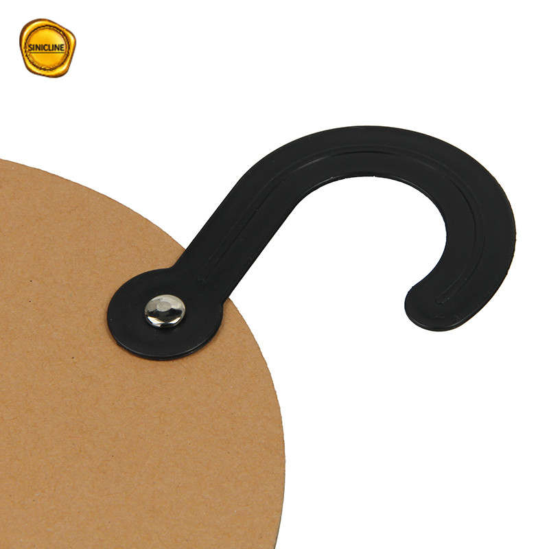 Custom Logo Cardboard Clothes Hangers With Plastic Hook For Pet
