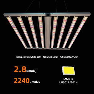 China 2 Channel High Power LED Grow Light 900W Vertical UV IR Grow Light With 2240 Umol/M²/S PPFD on sale