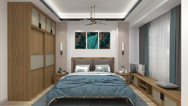 Space Saving Furniture Custom Sliding Wardrobe Cabinet For Bedroom Interior With