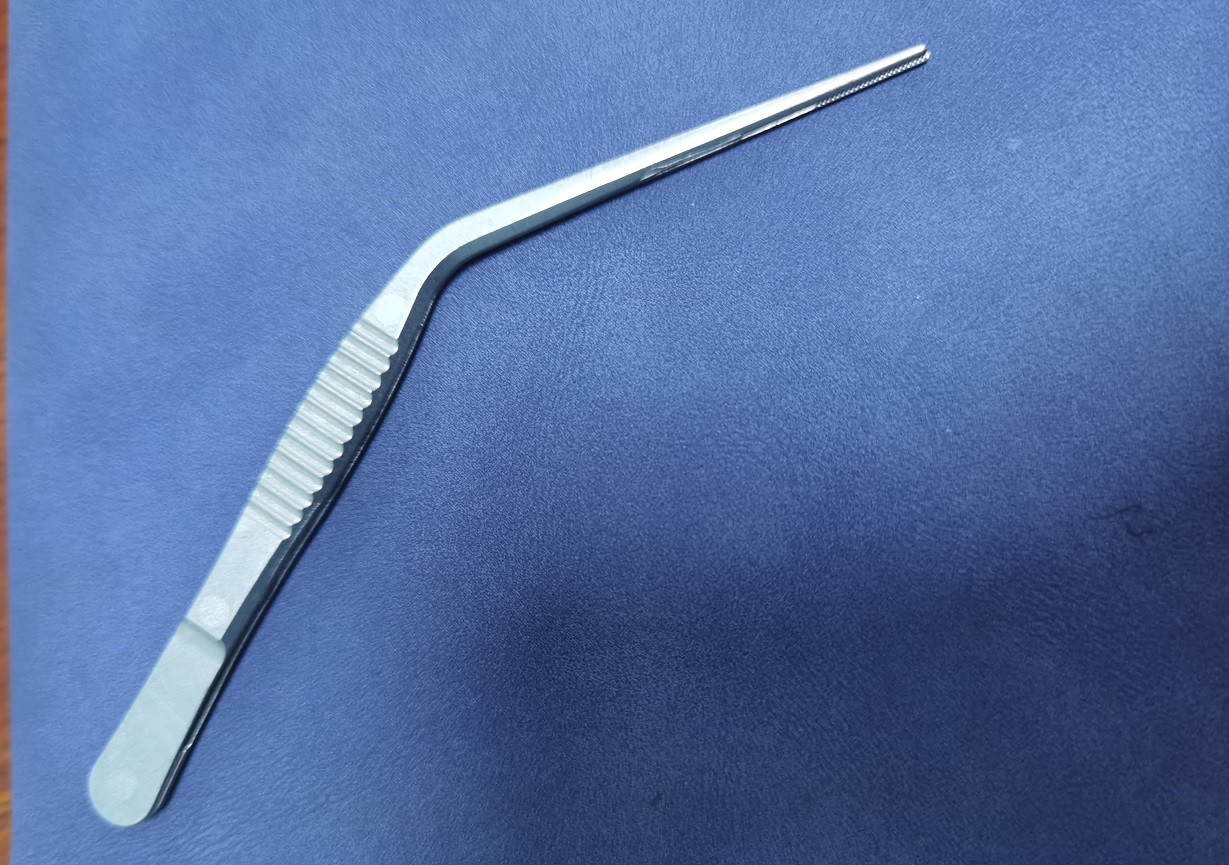 Anodized Nickel Forceps Surgical Instruments , Stainless Steel Needle Holding Forceps