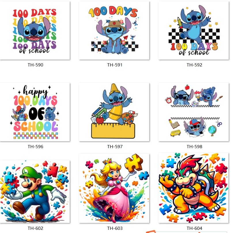 UVDTF packaging custom UV transfer stickers 16oz cup sleeve 20oz stickers DTF transfer labels
