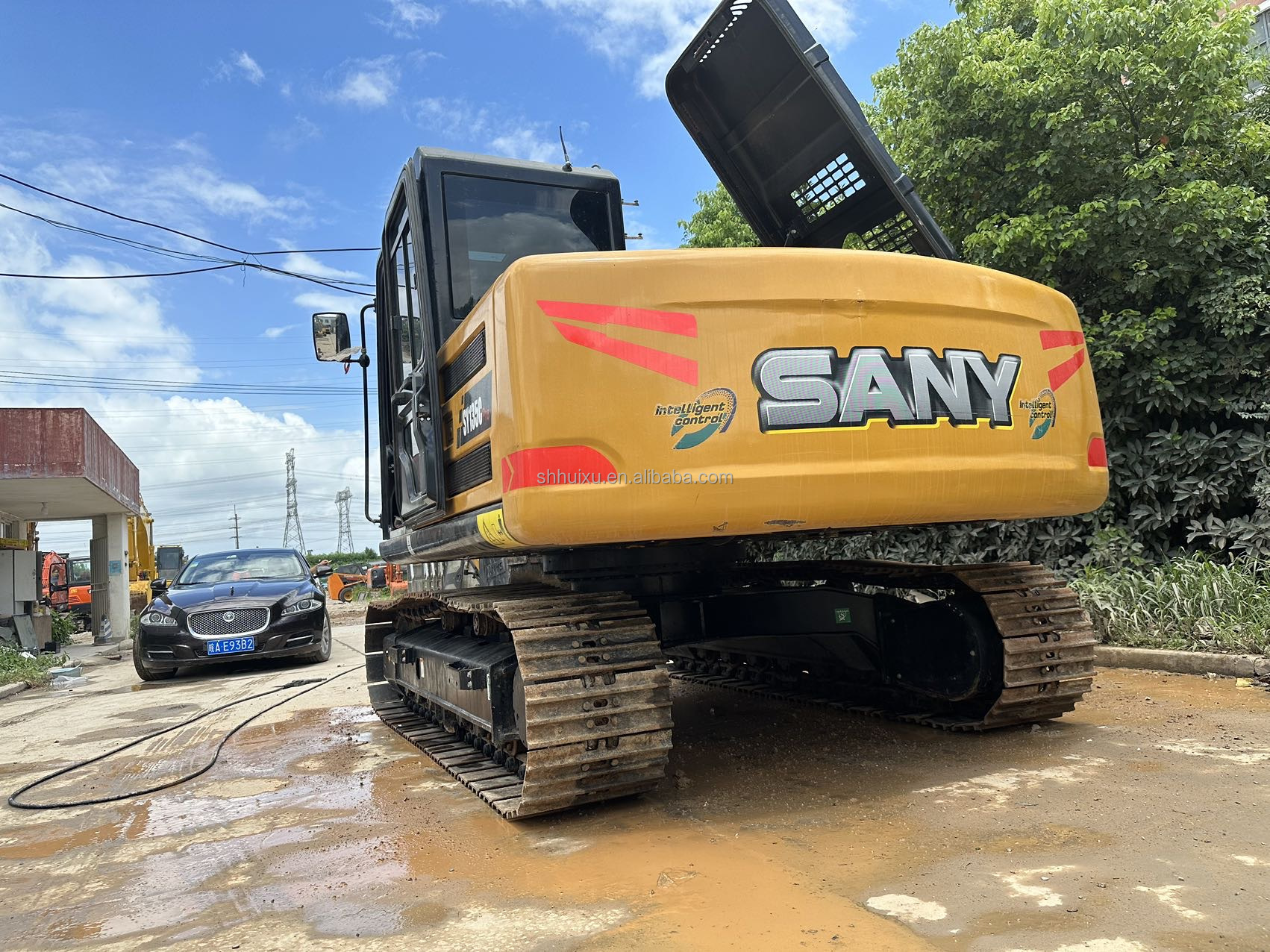 Chinese Excavator Sany 135 Used Sany Excavator 13 Ton Cummins Engine Yellow