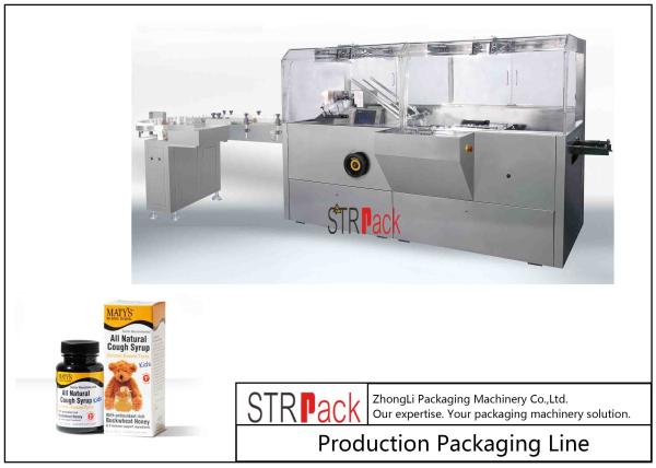 Stable Performance Bottle Packing Machine / Automatic High Speed Cartoning