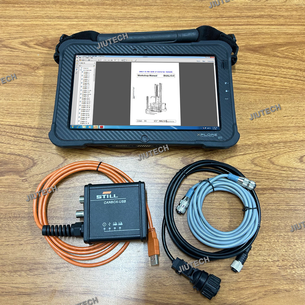 8.21 For Still Incado Box Diagnostic Kit for Still USB Interface forklift canbox FOR STILL Forklift Scanner Tools+tablet