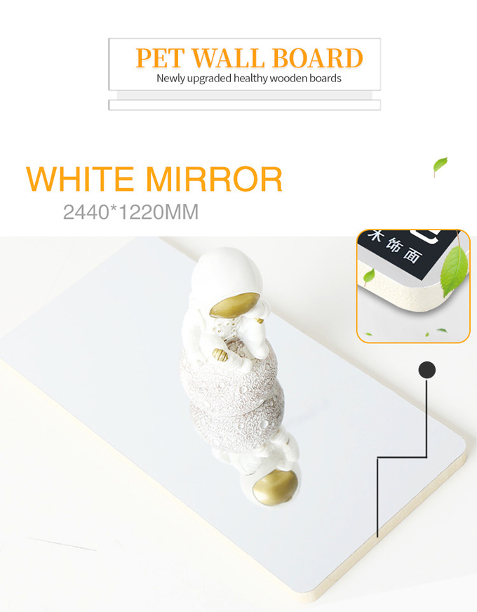 Environmentally Friendly Light Luxury Mirror Bamboo Fiber Wood Veneer