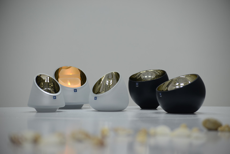 handmade OEM Glass Candle Holder