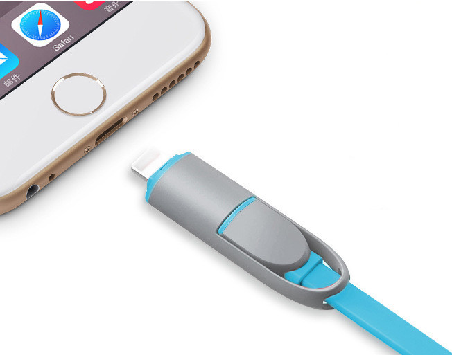 Promotional Colorful USB Stretch Cable Phone Cable Logo Customized