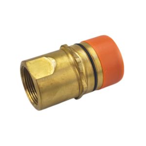 China 1-1/4 Thread Locked Brass Hydraulic Quick Connect Fittings on sale
