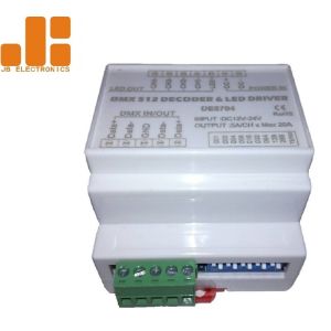 DIN Rail Version Rf Led Controller / Led Light Controller With ABS Material