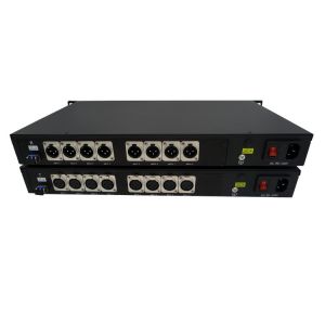 broadcasting programmes balanced audio over fiber extender,8-CH 19inch Rack 3