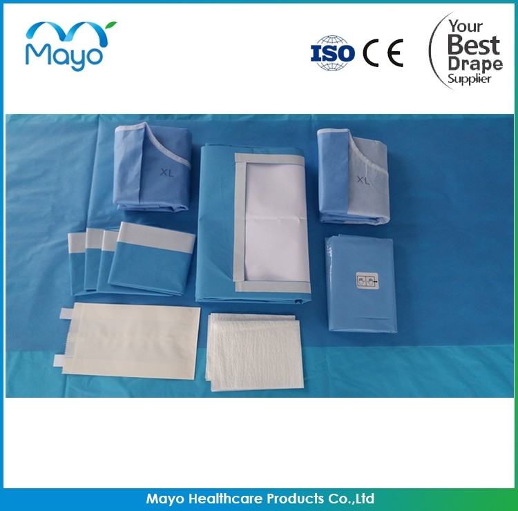 Disposable Sterile Surgical Laparoscopy Drape Pack Laparoscopic Pelviscopy Drape