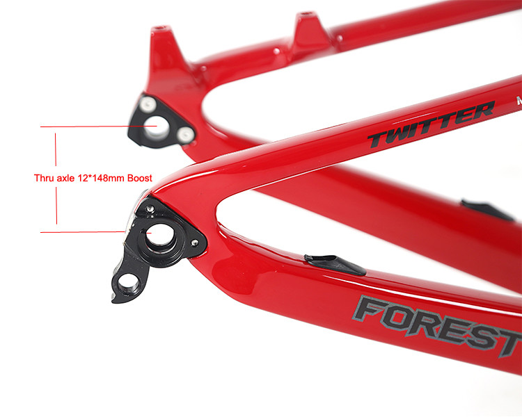 Full Suspension Twitter Carbon MTB Frame Inner Cables UV laser colorful decals