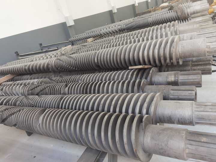 Alloy Wear Resistant 92/188 Conical Extrusion Double Screw And Barrel / Bimetallic Screw BarrelFor Spc Flooring