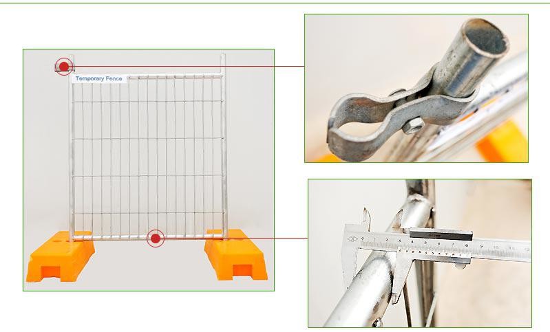 Hot Dipped Galvanized Temporary Fence Convenient Installation for Construction Site