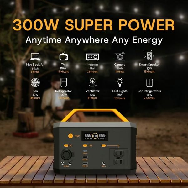 Quality Lifepo4 Portable Solar Power Generator 300W Fast Charging Station for Wholesale and OEM Use for sale