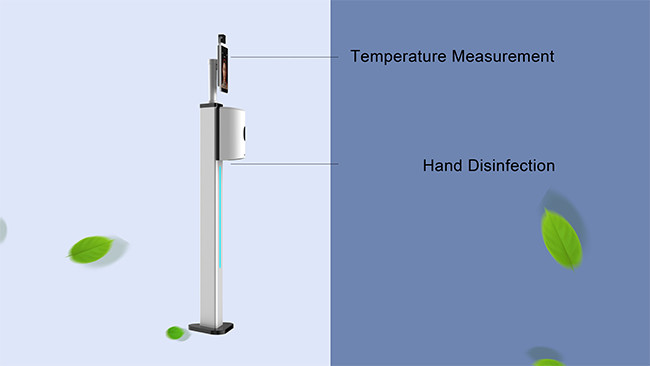 Airports Touchless Hand Sanitizer Dispenser Digital Infrared Thermometers