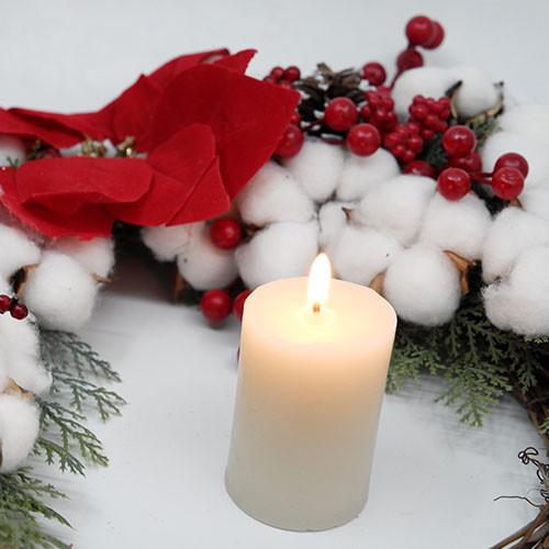 Quality Long Burning Pure Beeswax Candles OEM ODM White Beeswax Pillar Candles for sale