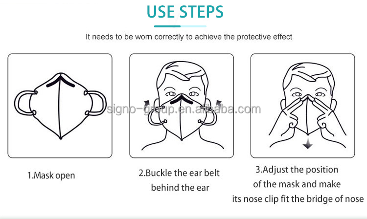 CE Certificated Respirator Face Mask FFP2 Dusk Mask Individually Package
