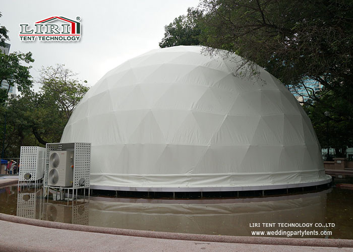 3-60M Big Glamping Geodesic Dome Tents With Self - Cleaning Ability