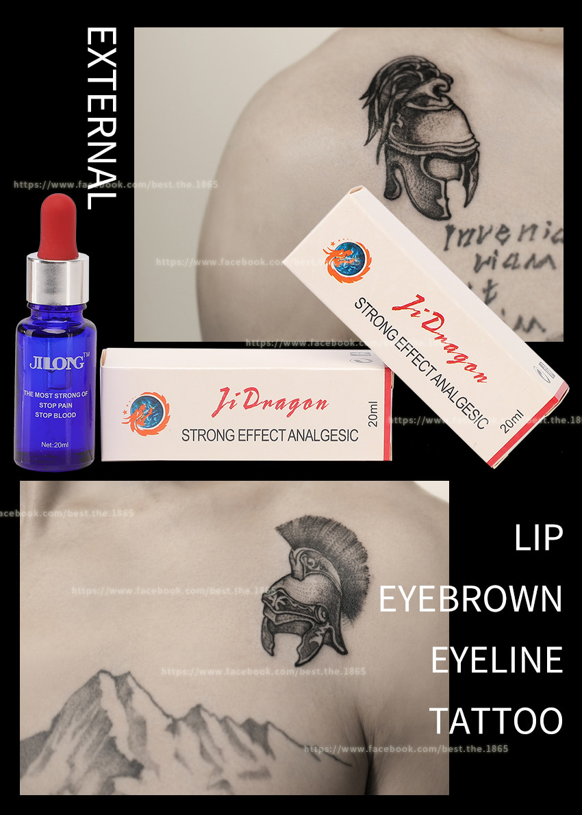 JINLONG Tattoo Anesthetic Liquid Transparent Freeze Ice Pain Stop Liquid 20ml