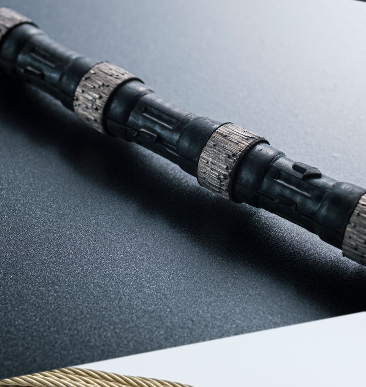 Manufacturing Arts Sinter Diamond Wire Saw for Cutting Sapphire Stone on Granite Slabs