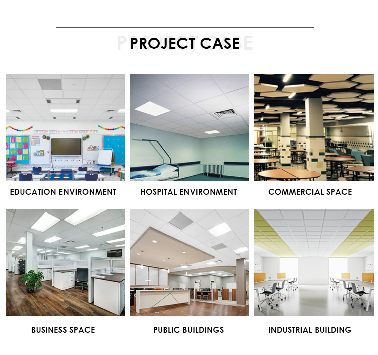 600x600mm Acoustic Mineral Fiber Ceiling Board Tiles with Hole Surface